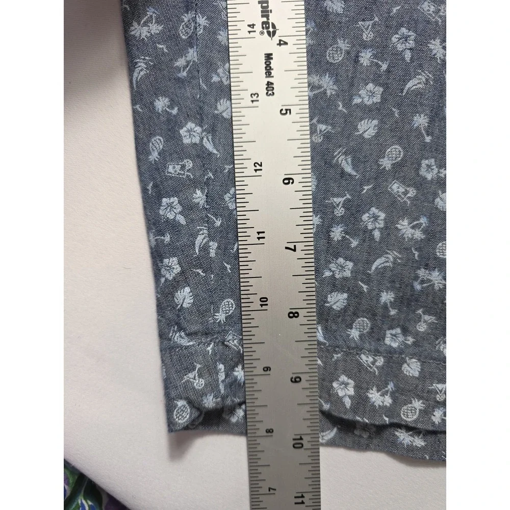 IZOD Saltwater Shorts 40W Blue Print Stretch Summer Casual MSRP $50 NWT